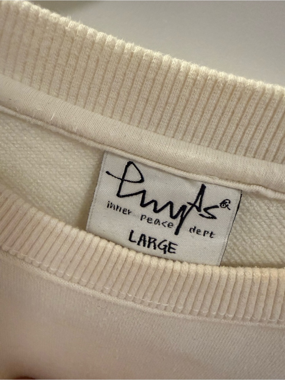 Cream Crewneck Sweater - Picture 2 of 3